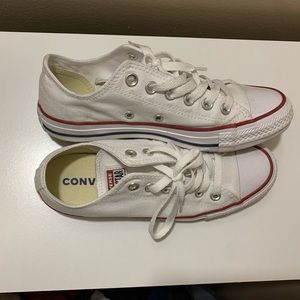 White Converse Low Tops